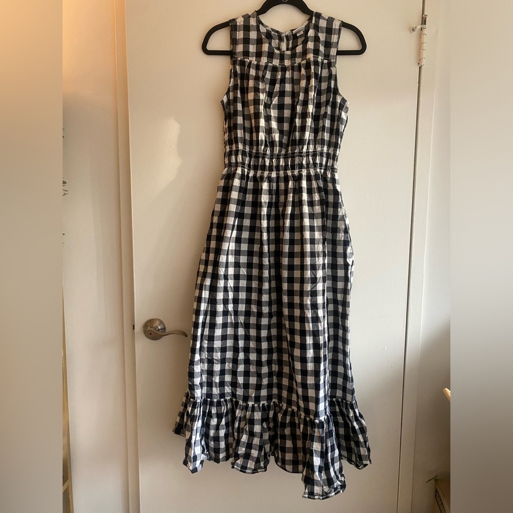 a new day Black and White Sleeveless Sundress